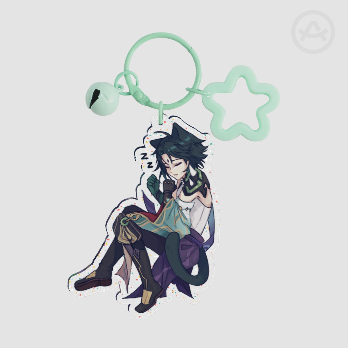 Xiao Glitter Acrylic Keychains
