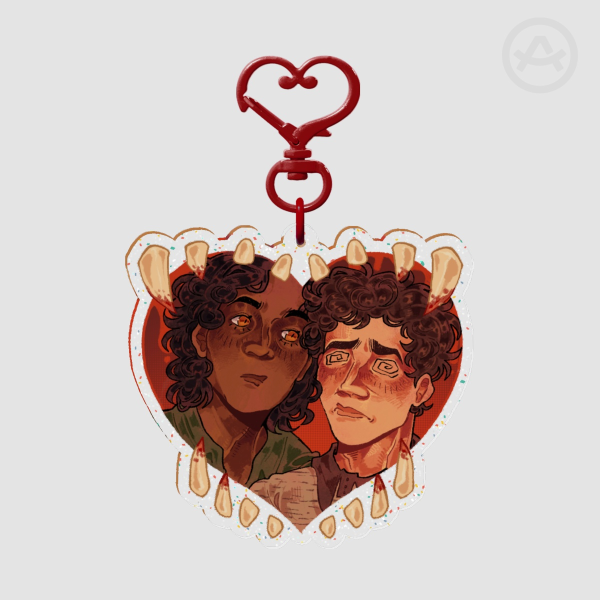 DEVILS MINION heart keychain
