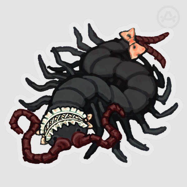• OC • Centipede Glossy Sticker •