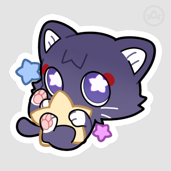 Starry Scarameow Sticker
