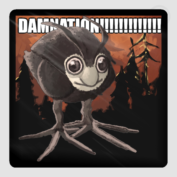• OC • DAMNATION!!! Glossy Sticker •
