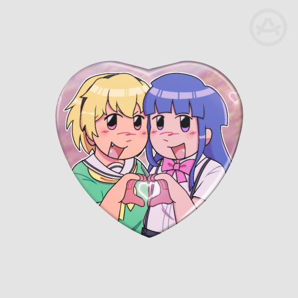 Satorika heart-shaped badge!