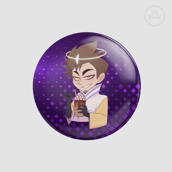 Adam Drink Pinback Button