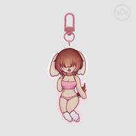 Koko OC Glitter Acrylic Keychains
