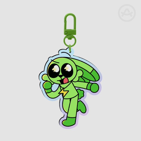 Hoppy Hopscotch Smiling Critters Acrylic Keychain