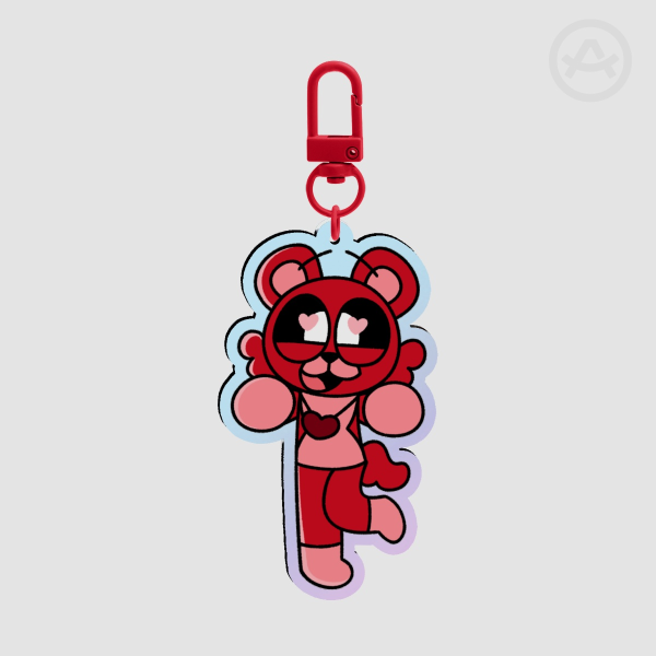 Bobby Bearhug Smiling Critters Acrylic Keychain