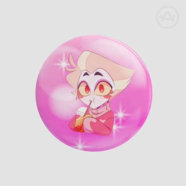 Lucifer Drink Pinback Button