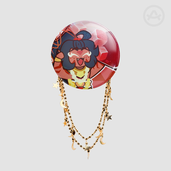 Smoked Paprika Paloma Badge With Chains