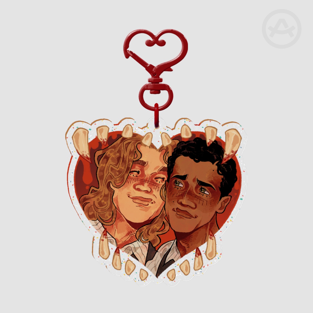 LOUSTAT heart keychain