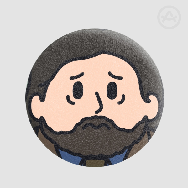 Plush Alan Wake Badge