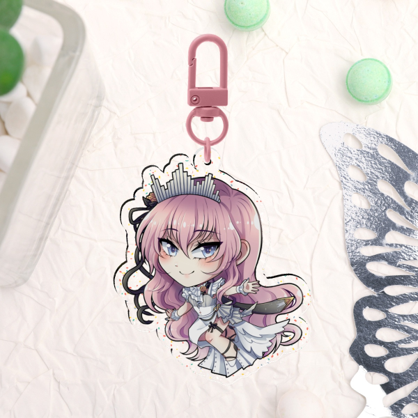 Luka Megurine 10th Miku Symphony Glitter Acrylic Keychains