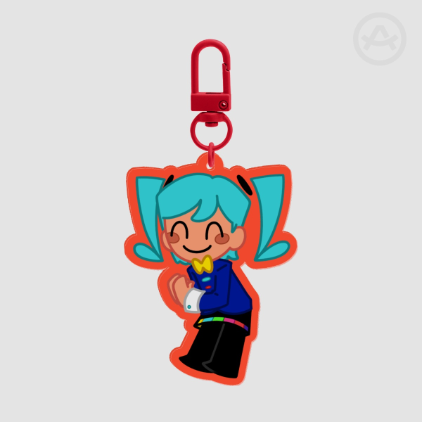 Colored Edge Acrylic Keychains