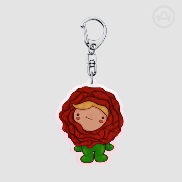 Rose Goober Keychain