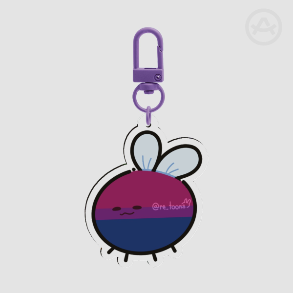 Bi bee keychain