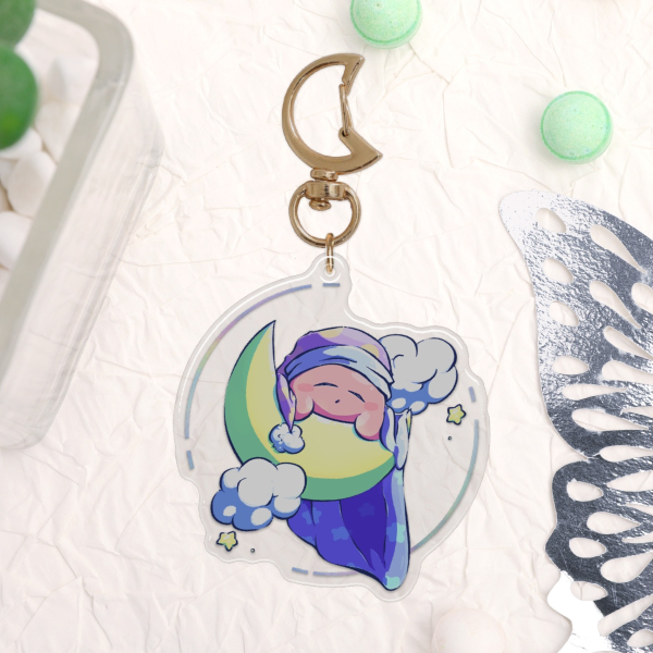 Sleeping Kirby Keychain