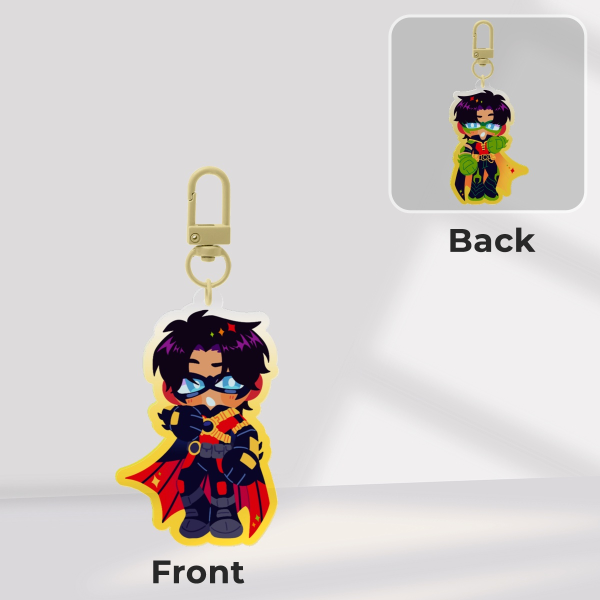 Red Robin / Tim Drake Acrylic Keychain