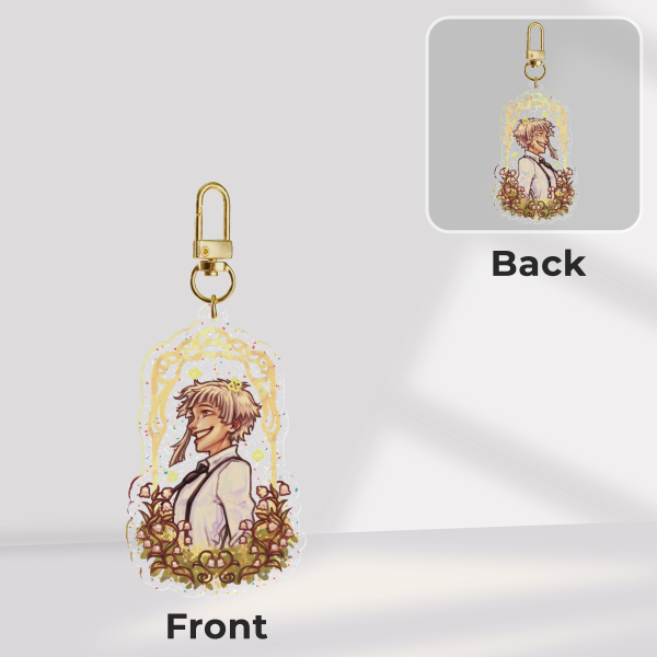 Atsushi Glitter Acrylic Keychain
