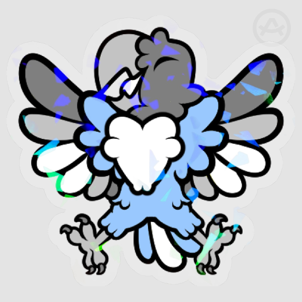 Pride Parrot Demiboy Sticker