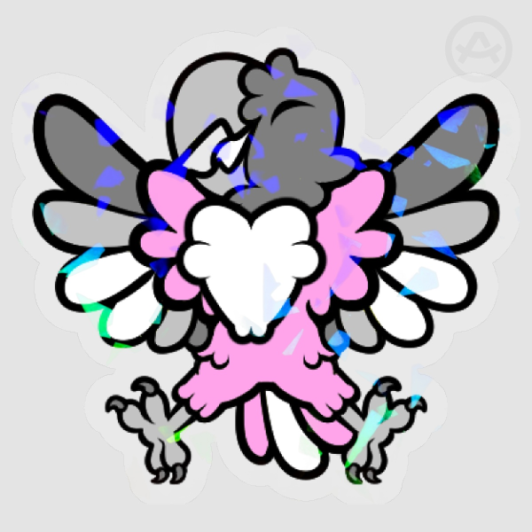 Pride Parrot Demigirl Sticker
