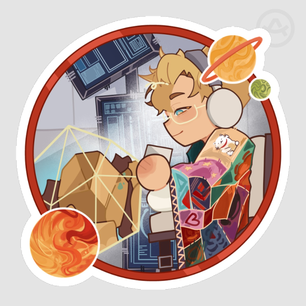 Ryland Grace & Rocky PHM Sticker