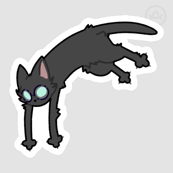 Cat Archie Sticker