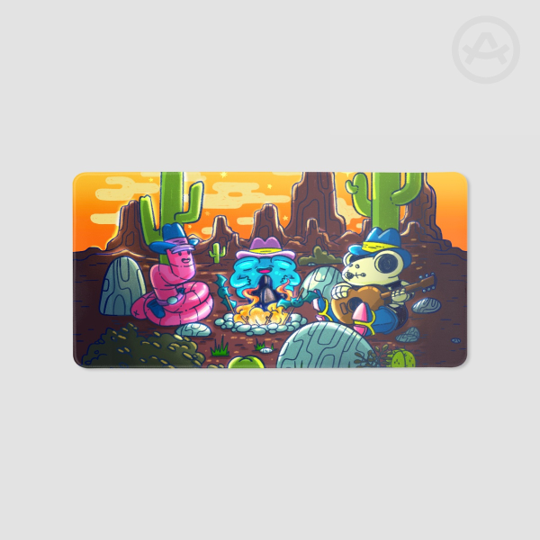 Blue Shadows Desk Pad