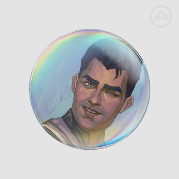 Arcane Jayce button pin