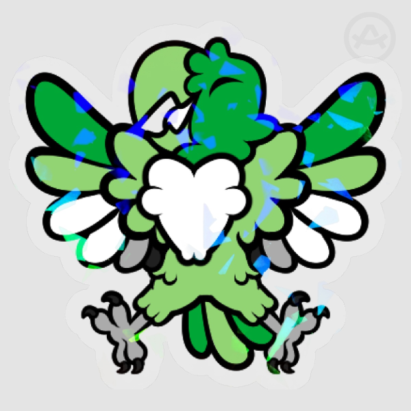 Pride Parrot Aromantic Sticker
