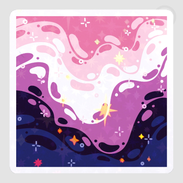 Suspicious Stew. Genderfluid Subtle Pride Flag