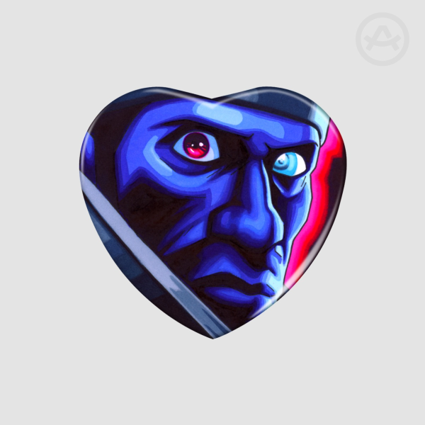 Heart Shape Holographic Badges