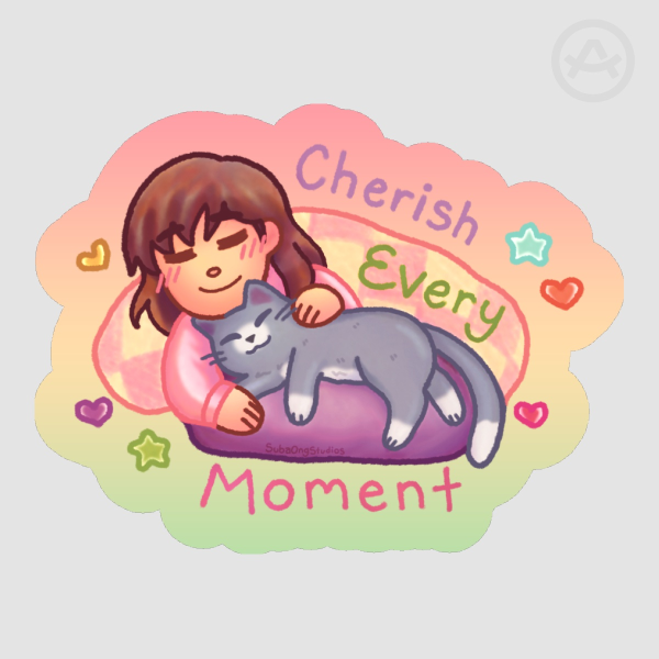 Cherish Every Moment Die Cut Stickers