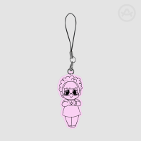 Black Line July Heart Hands - 7cm Colored Edge Acrylic Keychain