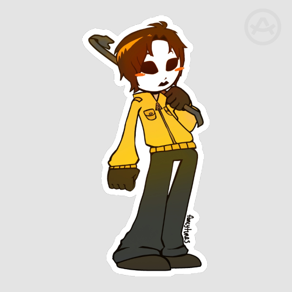 Masky/ Tim Wright Marble Hornets CreepyPasta Sticker