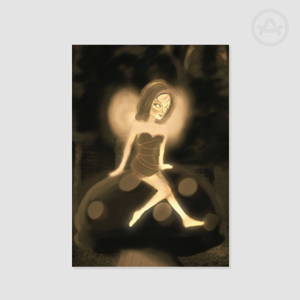 [OC] fairy on a mushroom