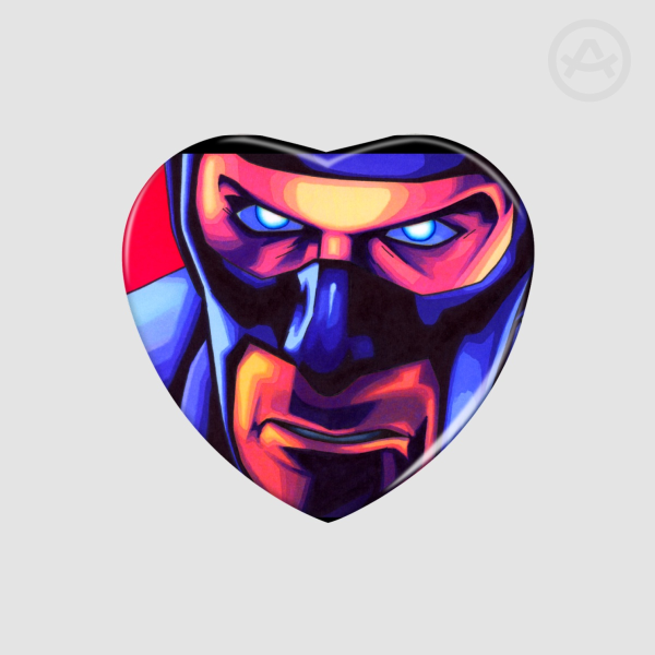 Heart Shape Holographic Badges