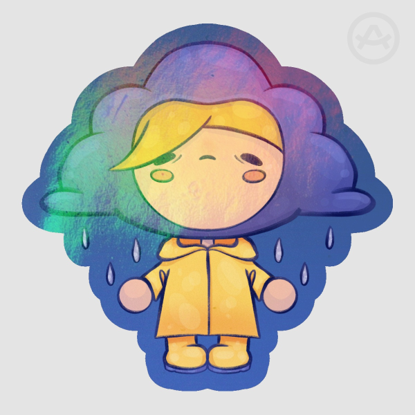 Rain Cloud Goober Sticker