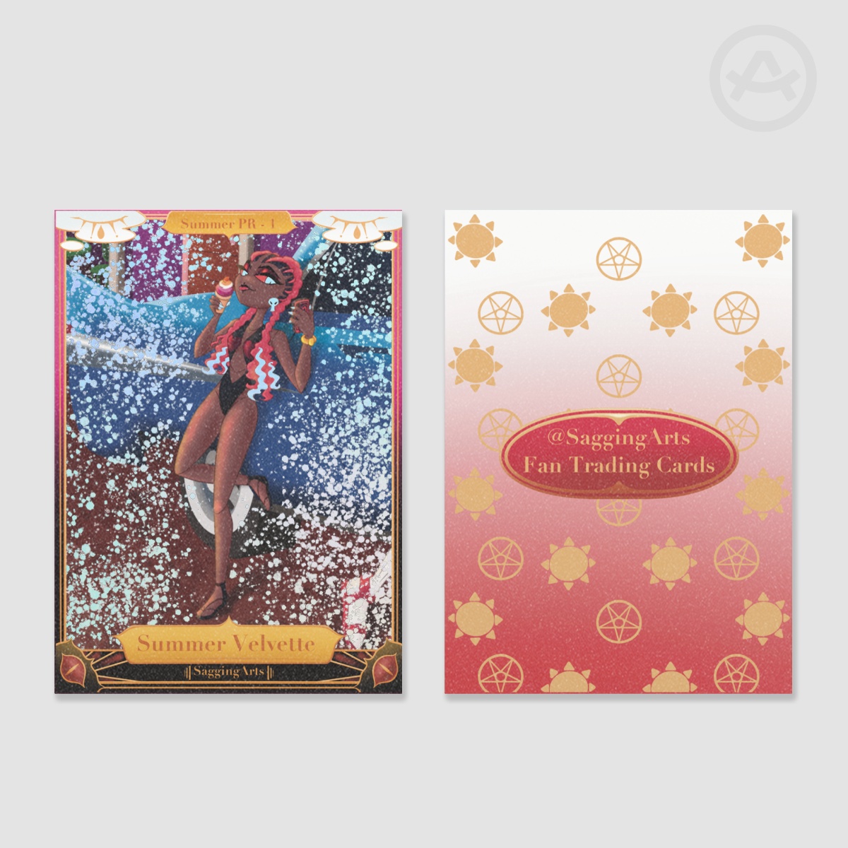 Summer Velvette Foil Promo Trading Card