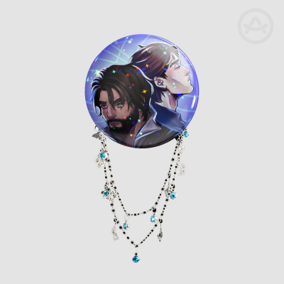 Jayvik- Round Badge With Chains