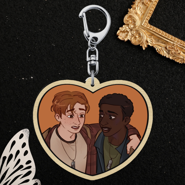 The Long Walk Wood Keychain