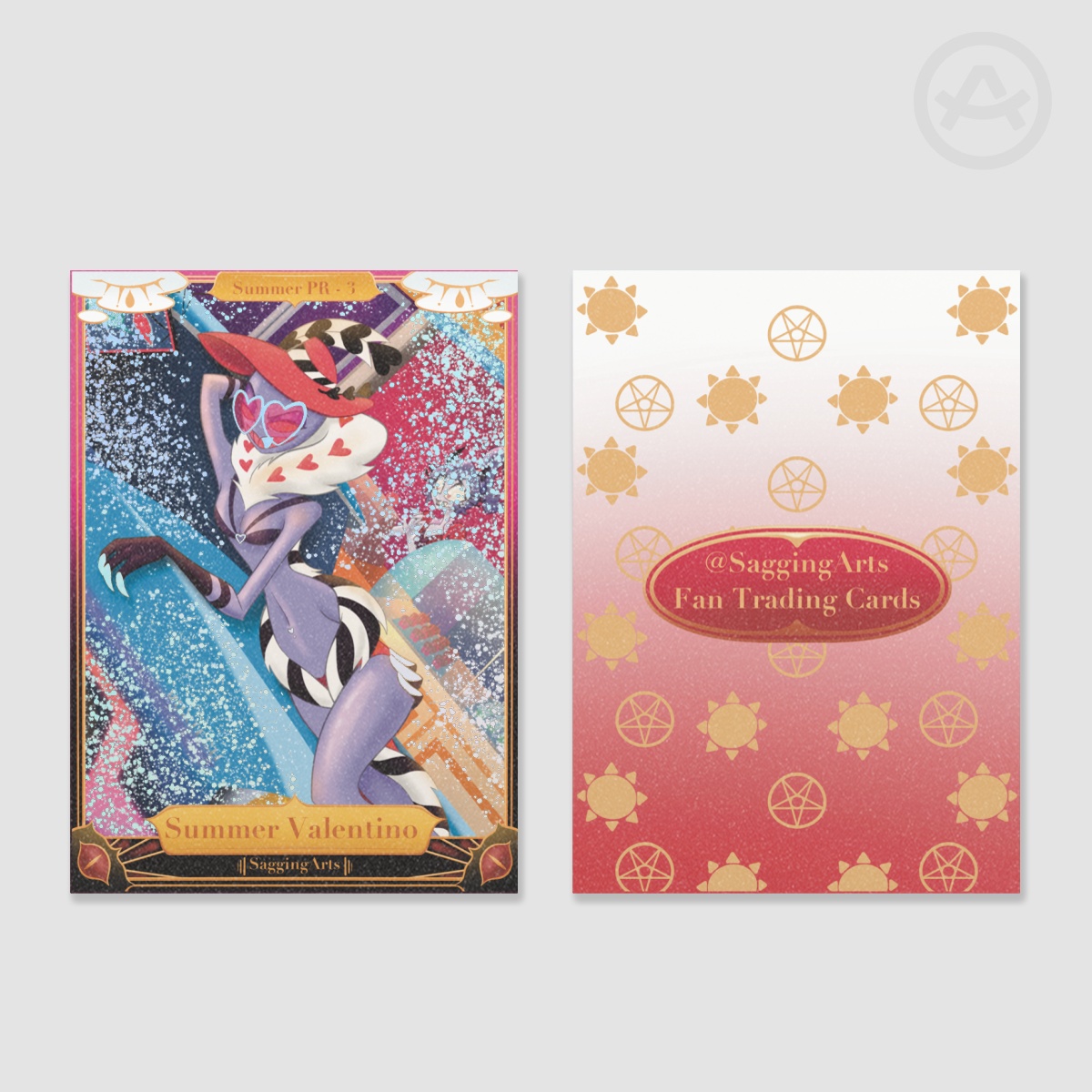 Summer Valentino Foil Promo Trading Card
