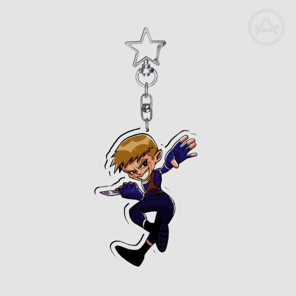 Bullseye Acrylic Keychain
