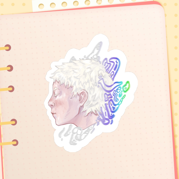 TSHD hikaru sticker with holo applications