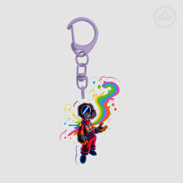 Glitter Acrylic Keychains