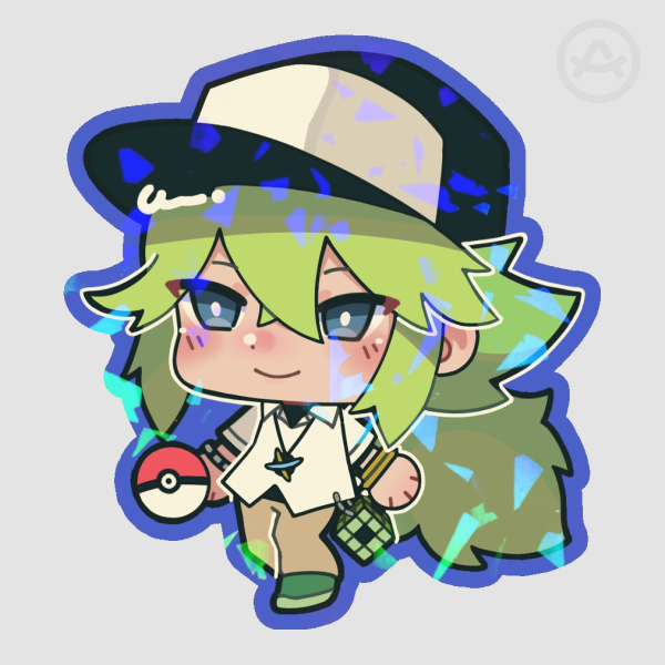 [B&W] N Sticker