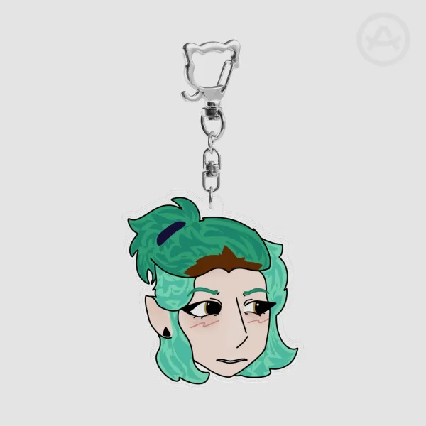 Green amity head keychain!