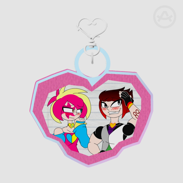 Gas Restraints Pride Month Rainbow Acrylic Keychains
