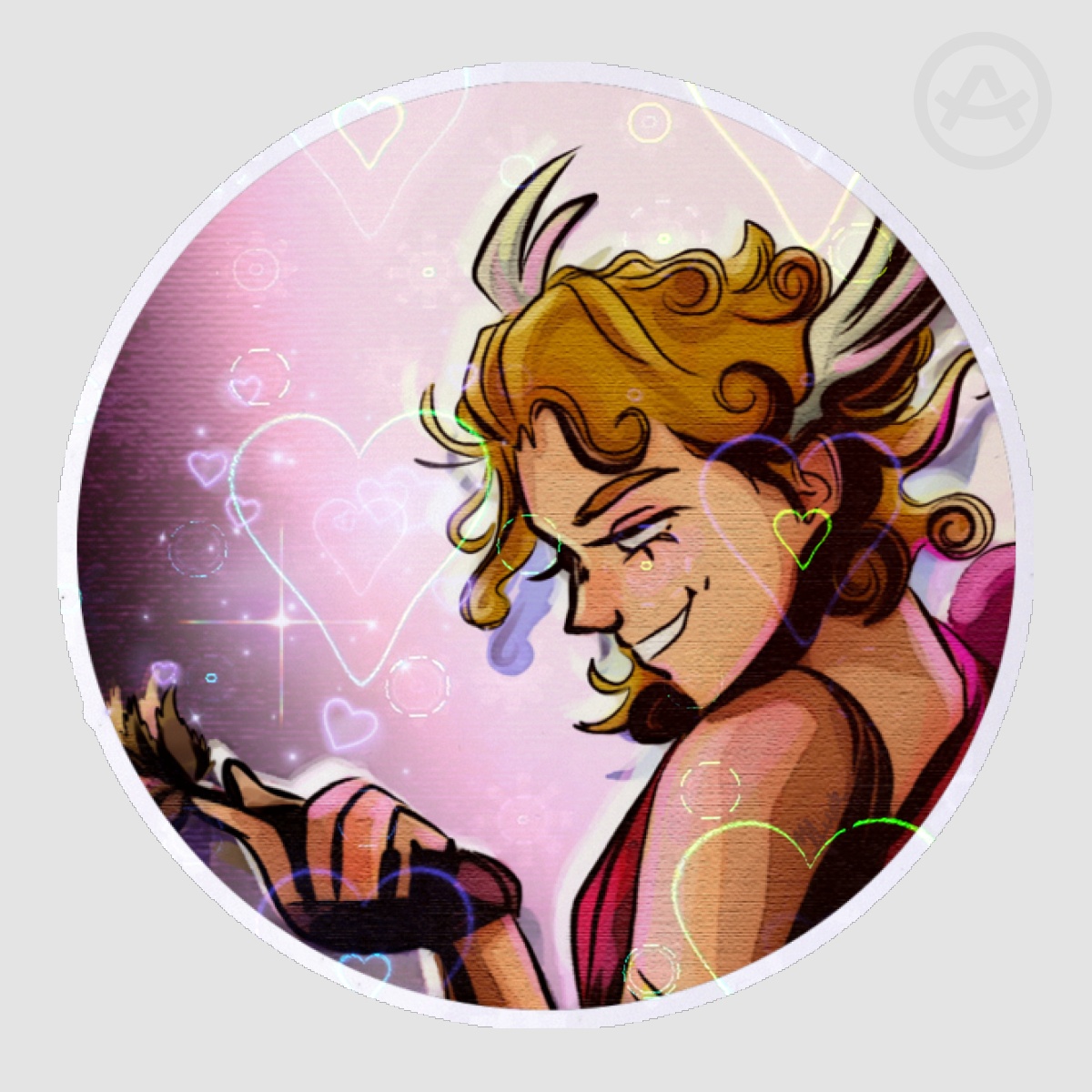 Hermes Valentine´s Day Colored Edge Die Cut Stickers