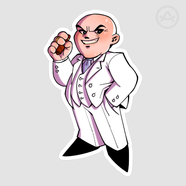 Kingpin Soft Matte Sticker
