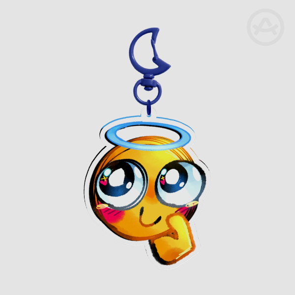Innocent Angel Cute Emoji Keychain