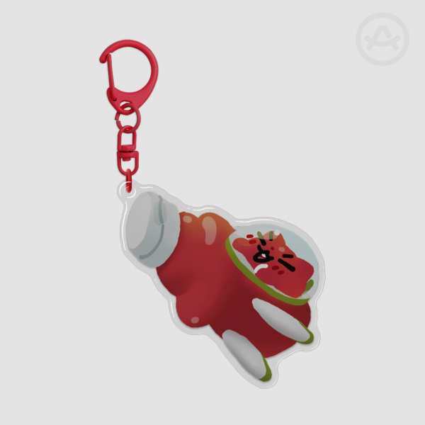 Ketchup Rocket Keychain (Catsup on Top)